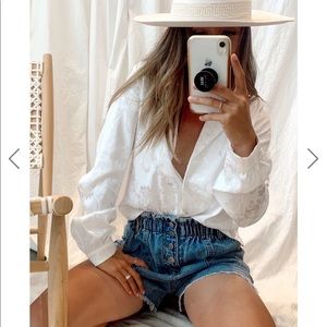 Stuck in Santorini White Blouse